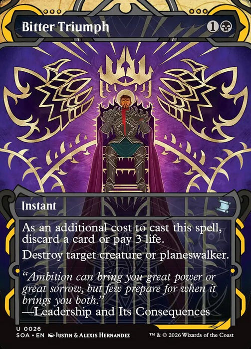 Bitter Triumph - Borderless - Inverted - Showcase (Foil)
