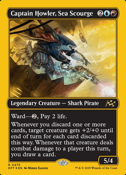 Captain Howler, Sea Scourge - Legendary - Inverted (Foil)