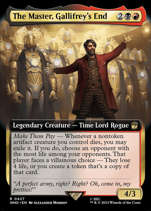 The Master, Gallifrey's End - Extended Art - Legendary (Foil)
