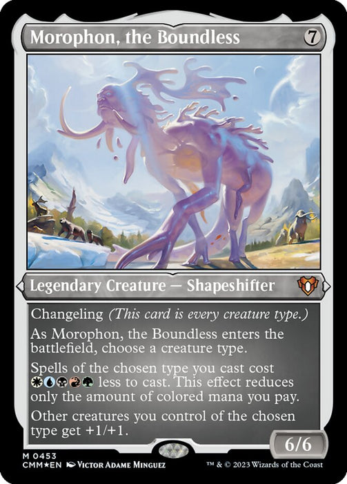Morophon, the Boundless - Etched - Inverted - Legendary - Etched (Foil)