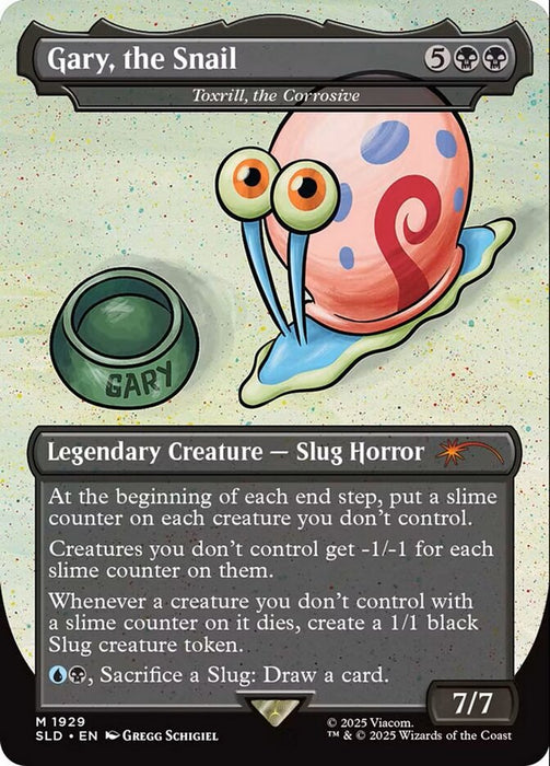 Gary, the Snail - Toxrill, the Corrosive - Borderless - Full Art - Legendary
