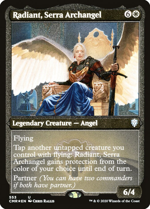 Radiant, Serra Archangel - Etched - Inverted - Legendary - Etched (Foil)