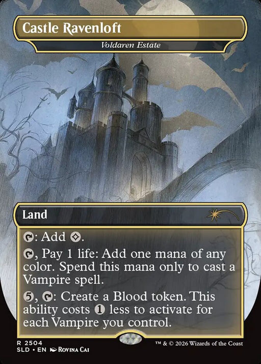 Castle Ravenloft - Voldaren Estate - Borderless - Full Art - Inverted