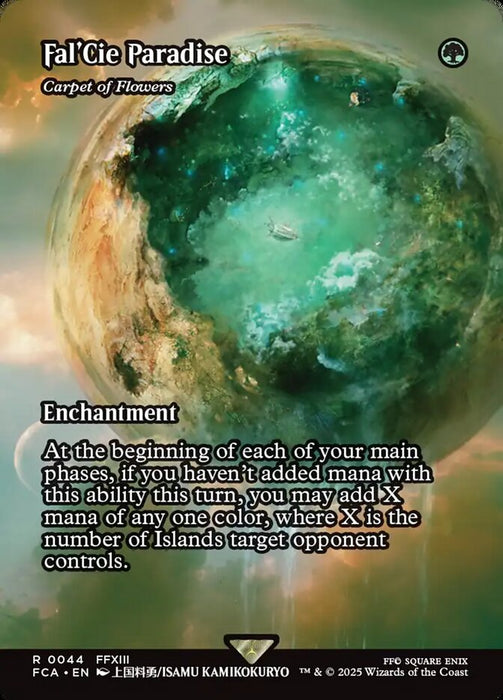 Fal'Cie Paradise - Carpet of Flowers - Borderless - Full Art - Enchantment - Inverted