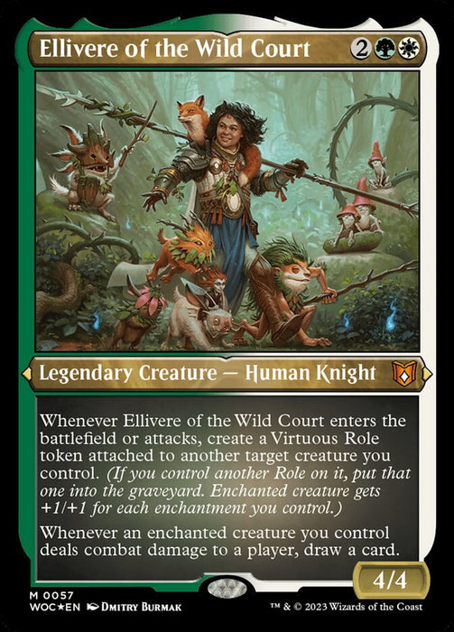 Ellivere of the Wild Court - Etched - Inverted - Legendary - Etched (Foil)