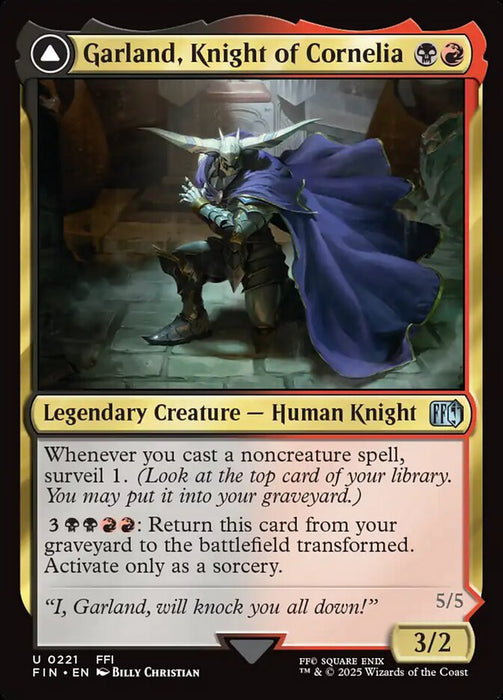 Garland, Knight of Cornelia // Chaos, the Endless - Legendary (Foil)