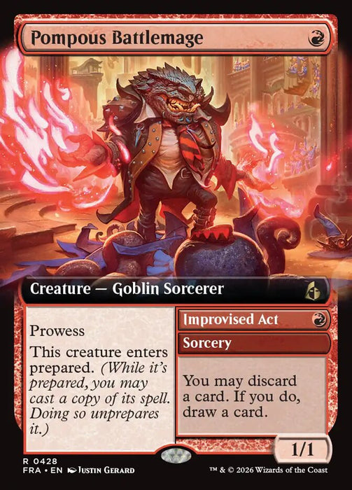 Pompous Battlemage // Improvised Act - Extended Art