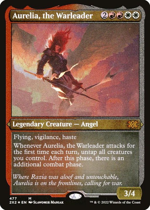 Aurelia, the Warleader - Etched - Inverted - Legendary - Etched (Foil)