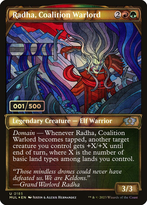 Radha, Coalition Warlord - Inverted - Legendary - Showcase (Foil)