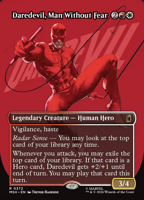 Daredevil, Man Without Fear - Borderless - Inverted - Legendary