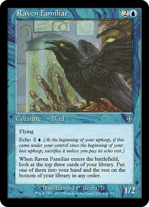 Raven Familiar - Retro Frame