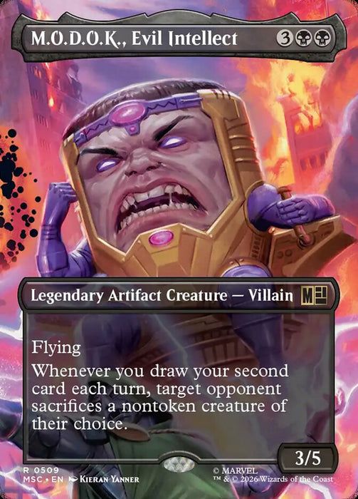 M.O.D.O.K., Evil Intellect - Borderless - Inverted - Legendary