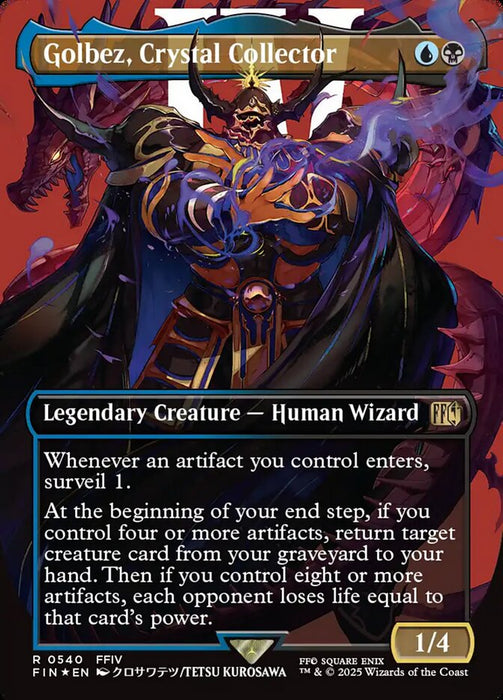 Golbez, Crystal Collector - Borderless - Full Art - Inverted - Legendary - Surge Foil (Foil)