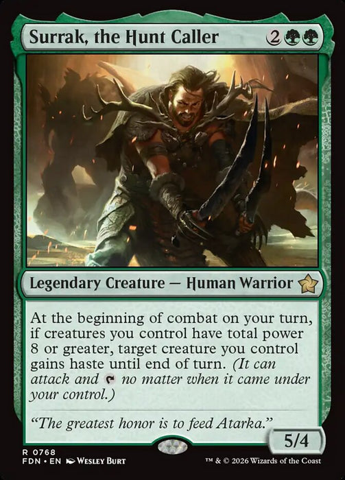 Surrak, the Hunt Caller - Legendary (Foil)