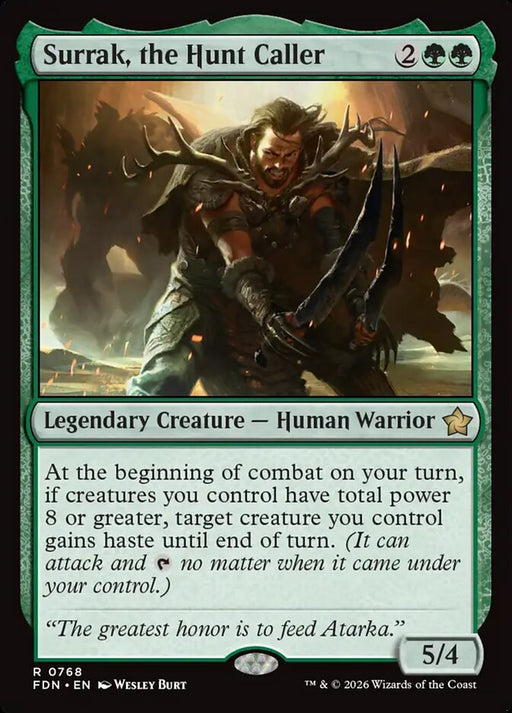Surrak, the Hunt Caller - Legendary (Foil)