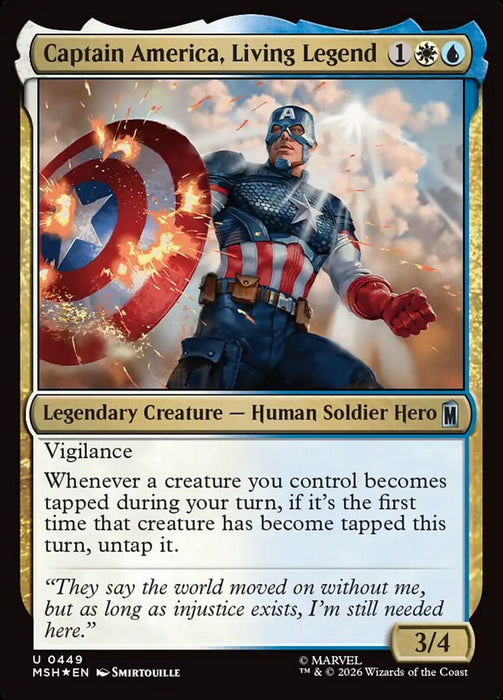 Captain America, Living Legend - Legendary - Surge Foil (Foil)