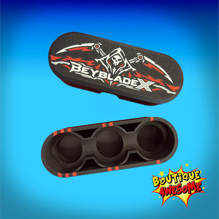 BEYBLADE X, DECK CASE, Blood Reaper (rounded)  – Awesome Essentials