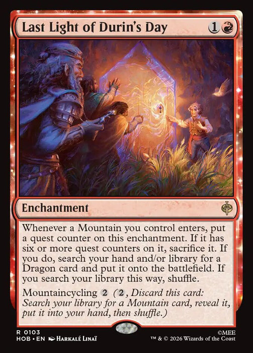 Last Light of Durin's Day (Foil)