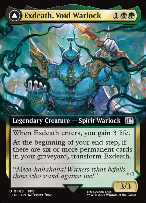 Exdeath, Void Warlock // Neo Exdeath, Dimension's End - Extended Art - Legendary