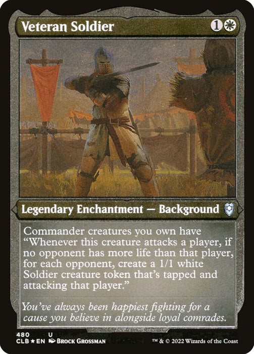 Veteran Soldier - Etched - Inverted - Legendary - Etched (Foil)
