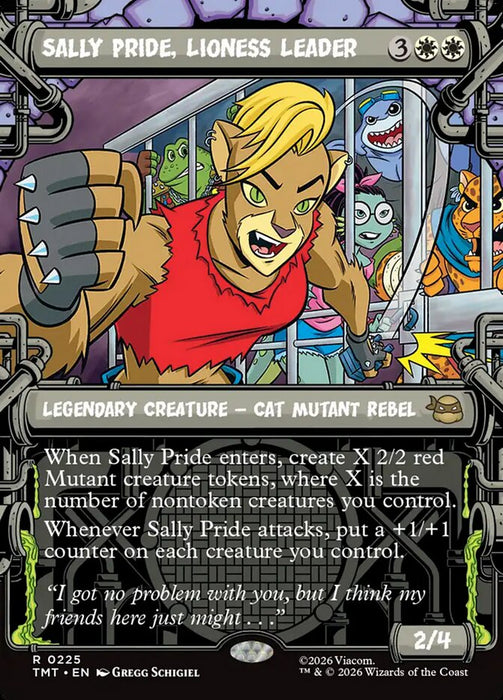 Sally Pride, Lioness Leader - Borderless - Inverted - Legendary - Showcase (Foil)