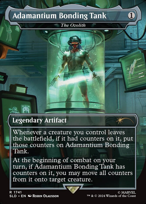 Adamantium Bonding Tank - The Ozolith - Borderless - Full Art - Legendary - Inverted