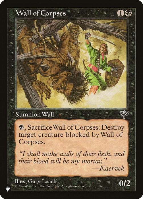 Wall of Corpses - Retro Frame
