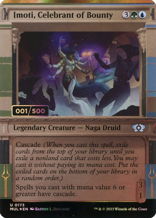 Imoti, Celebrant of Bounty - Borderless - Legendary - Showcase (Foil)