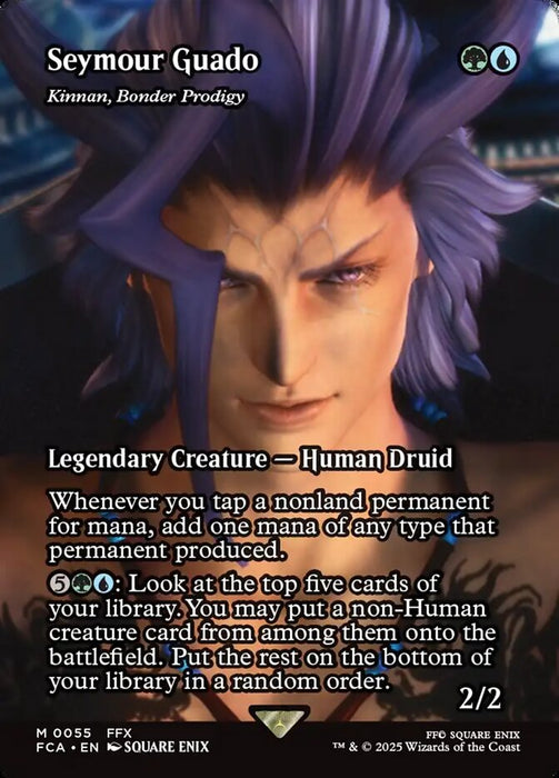 Seymour Guado - Kinnan, Bonder Prodigy - Borderless - Full Art - Legendary - Inverted