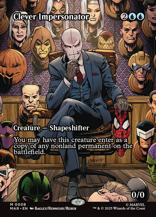 Clever Impersonator - Borderless - Full Art - Inverted (Foil)