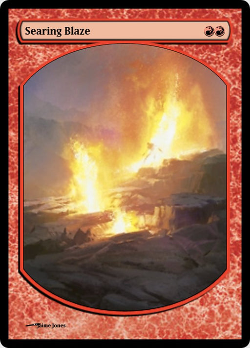 Searing Blaze - Textless - Full Art (Foil)