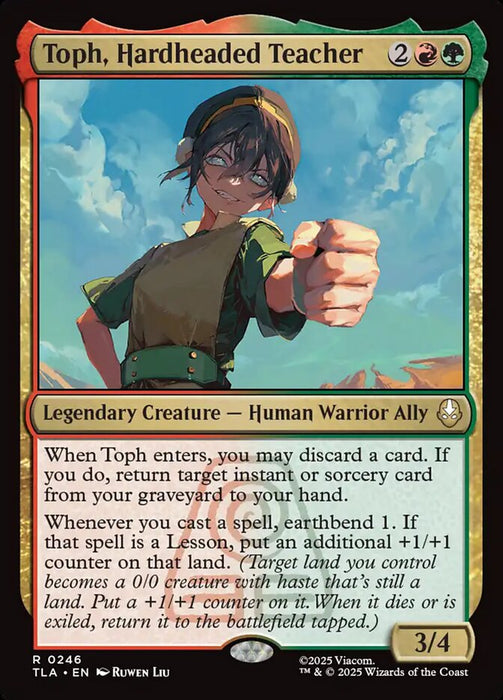 Toph, Hardheaded Teacher - Legendary