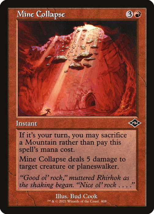 Mine Collapse - Retro Frame
