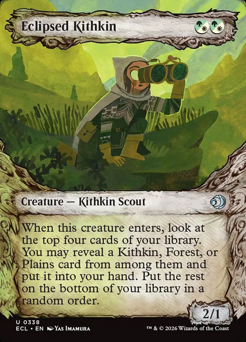 Eclipsed Kithkin - Borderless - Showcase (Foil)