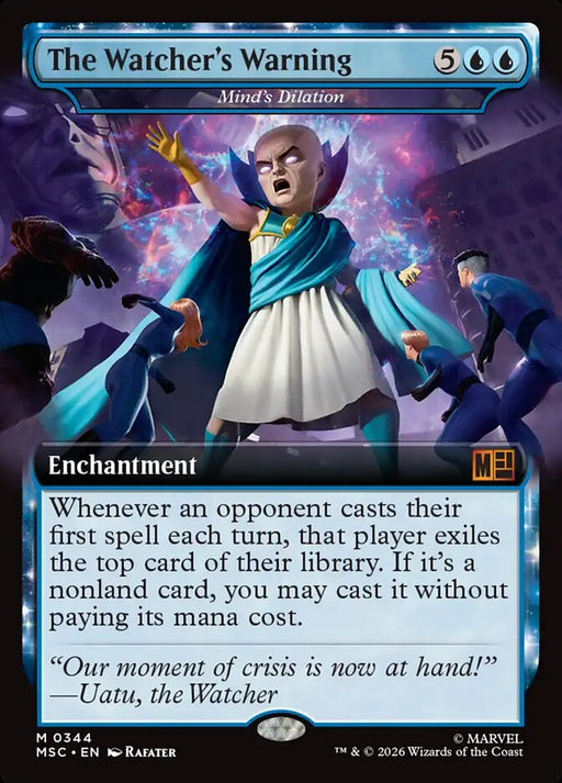 The Watcher's Warning - Mind's Dilation - Enchantment - Extended Art