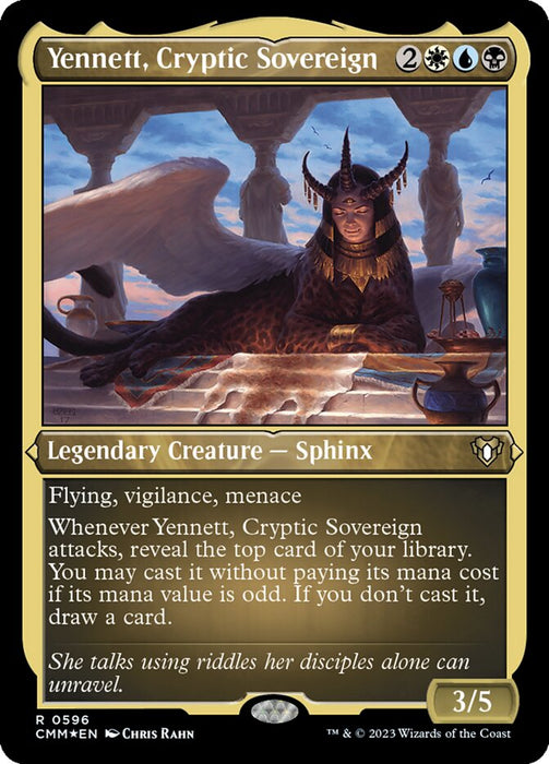 Yennett, Cryptic Sovereign - Etched - Inverted - Legendary - Etched (Foil)