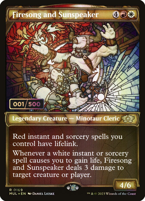 Firesong and Sunspeaker - Inverted - Legendary - Showcase (Foil)