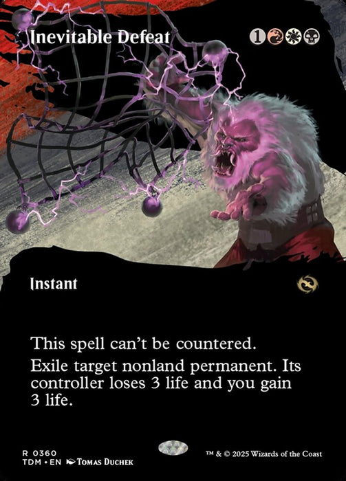 Inevitable Defeat - Borderless - Showcase - Inverted (Foil)
