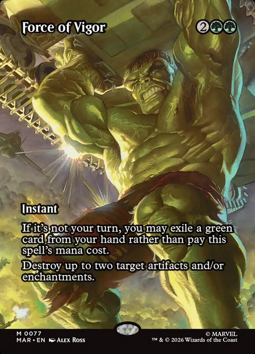 Force of Vigor - Borderless - Full Art - Inverted