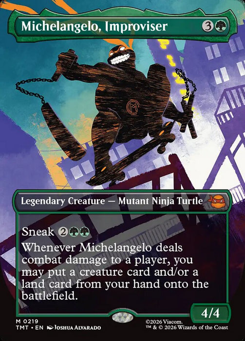 Michelangelo, Improviser - Borderless - Inverted - Legendary