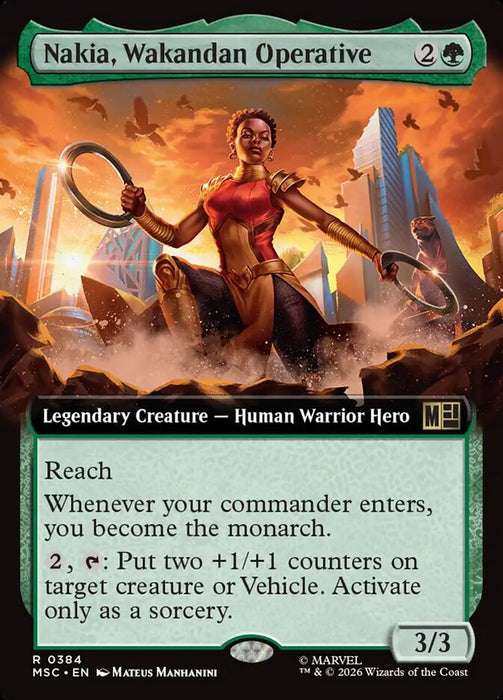 Nakia, Wakandan Operative - Extended Art - Legendary