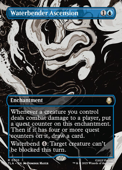 Waterbender Ascension - Borderless - Full Art - Enchantment - Inverted