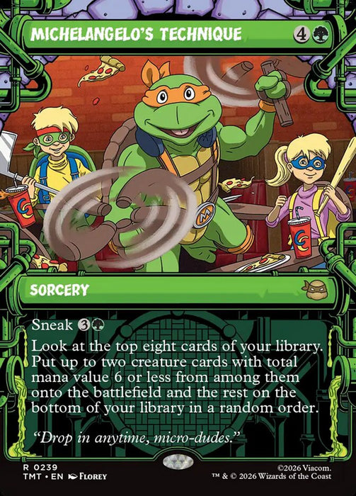 Michelangelo's Technique - Borderless - Inverted - Showcase (Foil)
