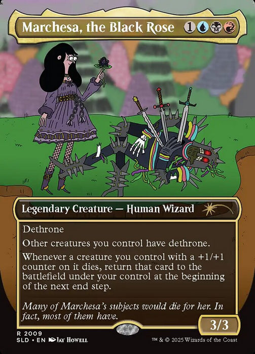 Marchesa, the Black Rose - Borderless - Full Art - Legendary - Inverted (Foil)