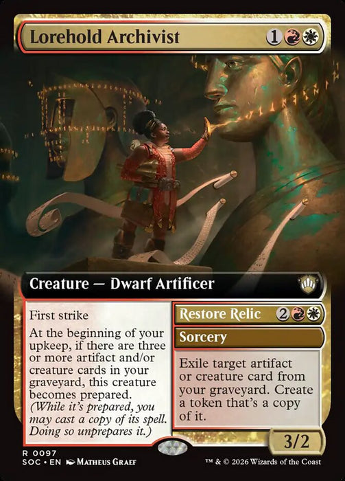 Lorehold Archivist // Restore Relic - Extended Art