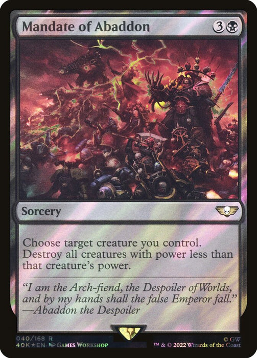 Mandate of Abaddon - Surge Foil (Foil)