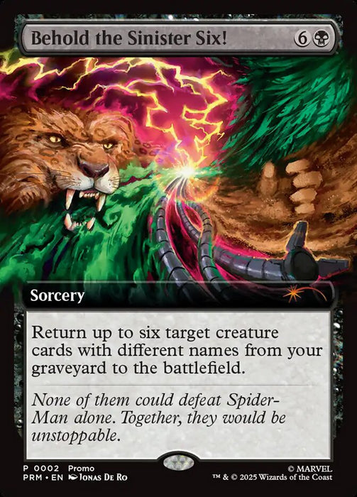 Behold the Sinister Six! - Extended Art (Foil)