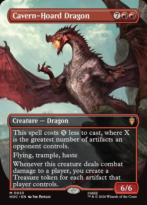 Cavern-Hoard Dragon - Borderless