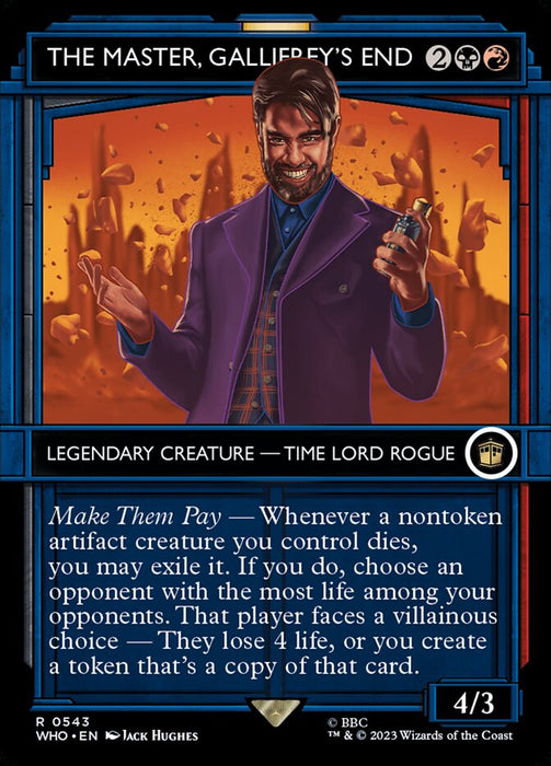 The Master, Gallifrey's End - Borderless - Inverted - Legendary - Showcase