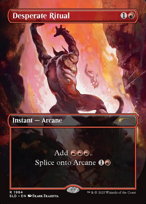 Desperate Ritual - Borderless - Full Art - Inverted (Foil)